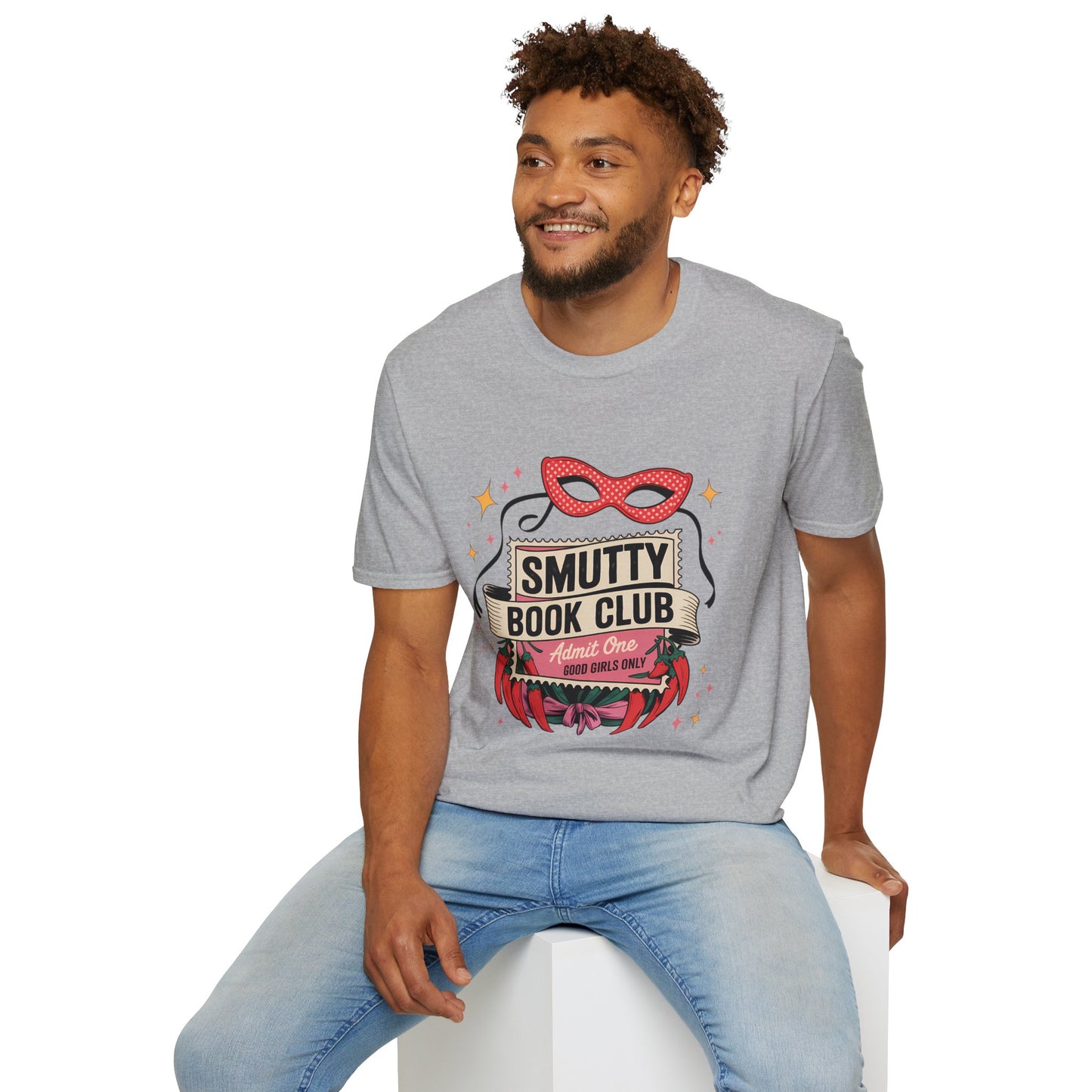 Smutty Book Club Shirt Adult Only Spicy Romance Tee, Booktok Reader Shirt, Sex Positive Poly-Friendly Unisex Gildan 64000