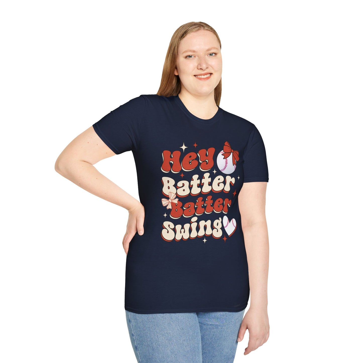 Hey Batter Batter Swing T-Shirt | Playful Swinger Humor Tee | ENM & Polyamory Lifestyle Apparel