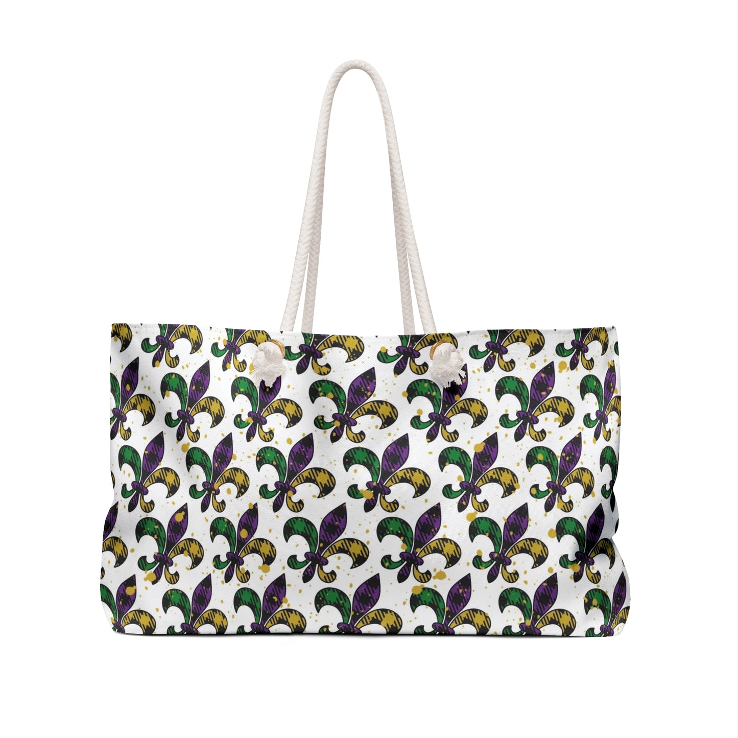 Mardi Gras Weekender Bag | Polyamory ENM Friendly Travel Tote | Matching Couple & Throuple Overnight Bag | Festival & Cruise Carryall