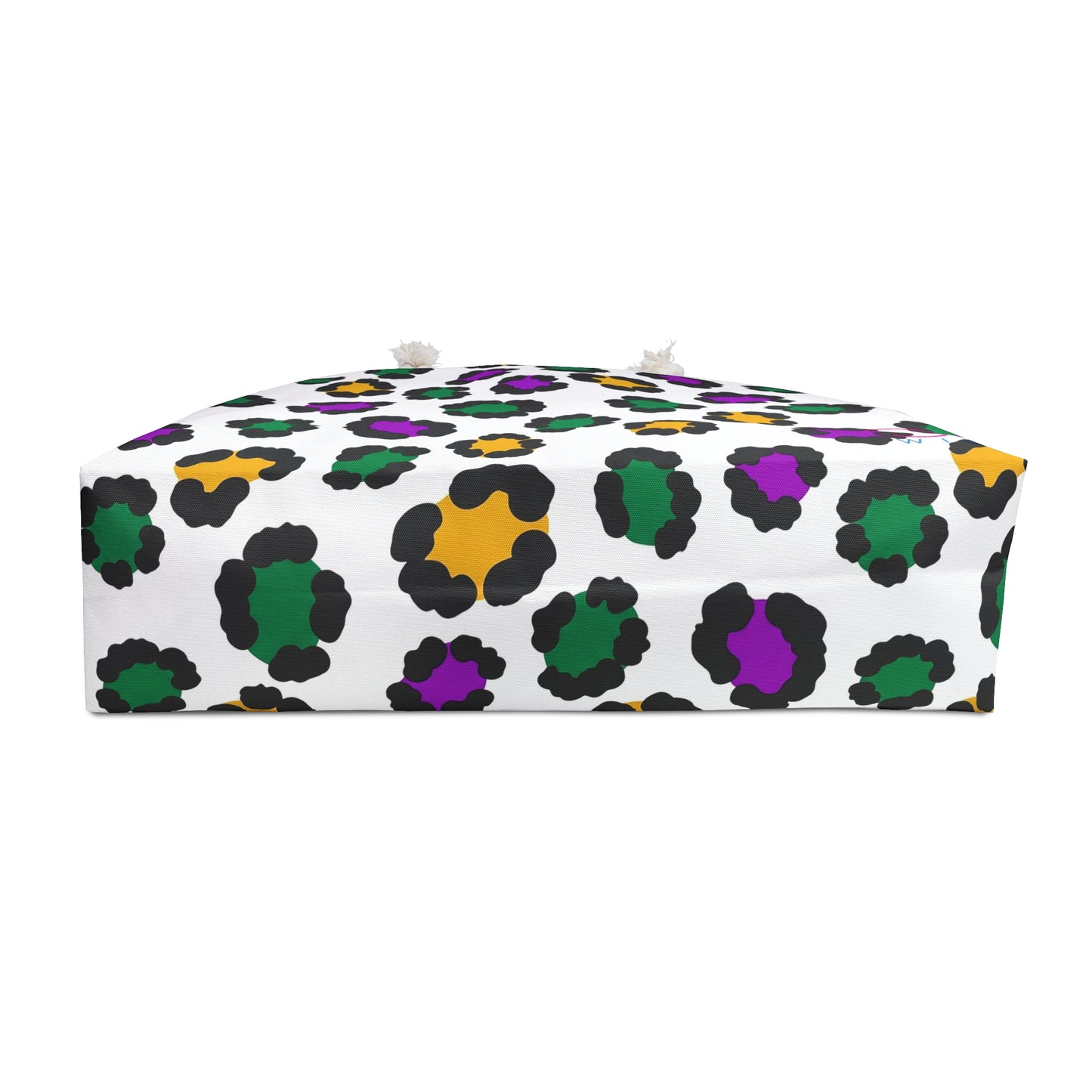 Mardi Gras Cheetah Print Weekender Bag | Polyamory ENM Friendly Travel Tote | Matching Couple & Throuple Overnight Bag | Festival & Cruise Carryall