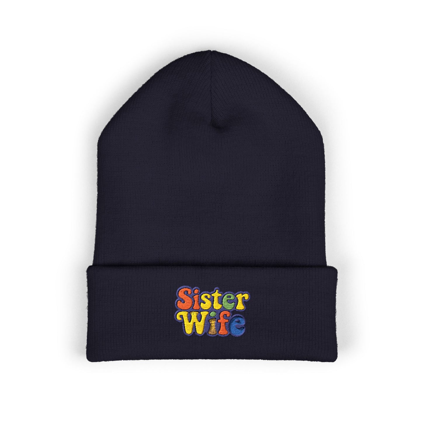 Embroidered Sister Wife Beanie || Cozy Winter Hat || Perfect Gift for Her || Unique Birthday Present || Warm Knit Cap