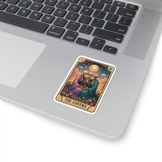 Lovers Tarot-Inspired Kiss-Cut Stickers | The Lovers Design | Aesthetic Laptop Decals, Cute Gift, Boho Decor, Halloween Decor
