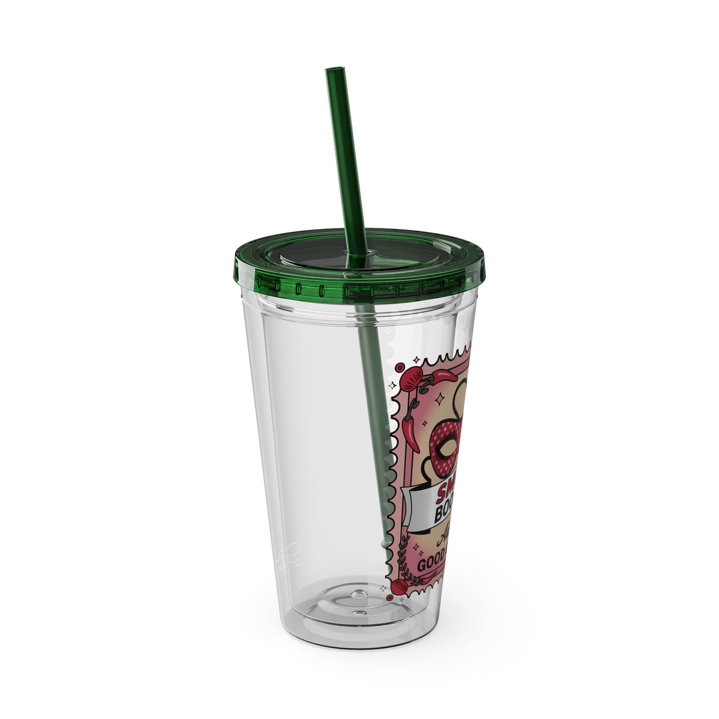 Admit One: Smutty Book Club – 16oz Sunsplash Tumbler | Polyamory Pride Cup | ENM Lifestyle Drinkware | Swinger Aesthetic Travel Cup | Spicy Romance Reader Gift | Poly, Open Relationship,...