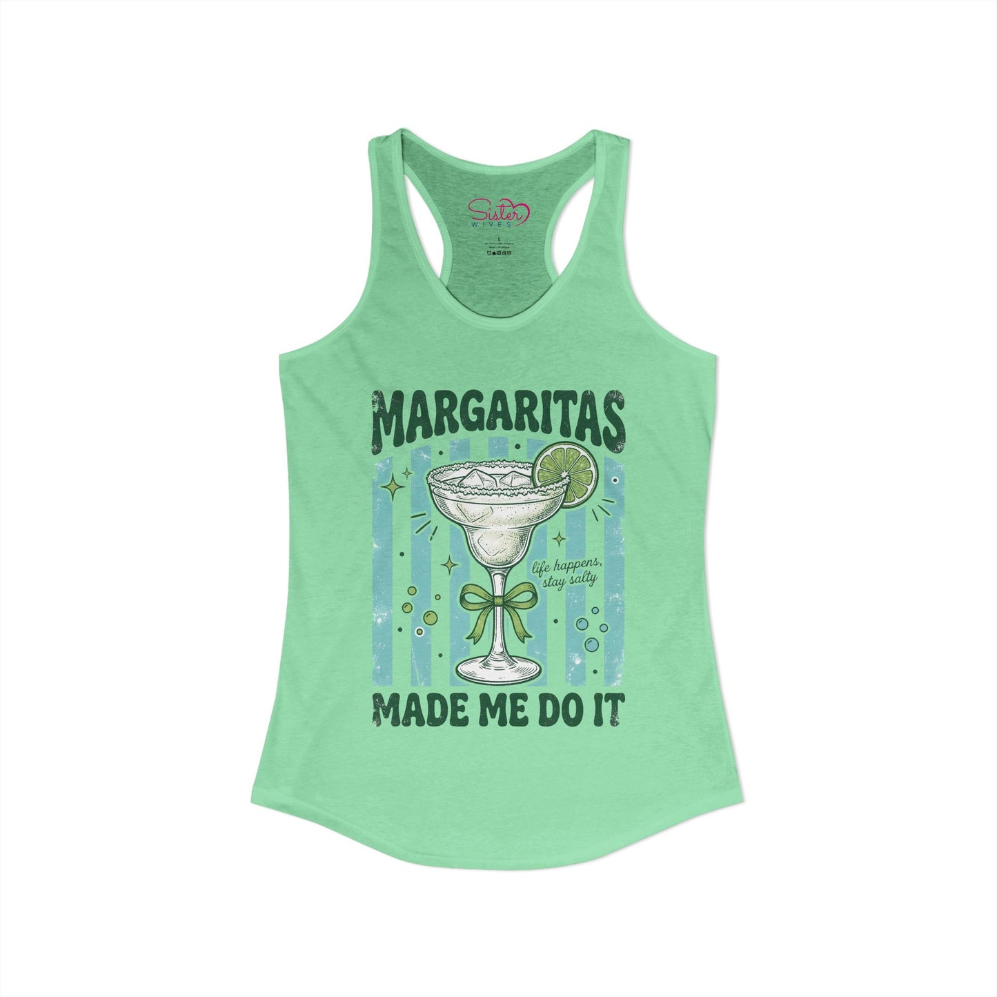 Margaritas Made Me Do It Tank Top – Funny Margarita Shirt | Summer Party Tank | Beach Vacation Outfit