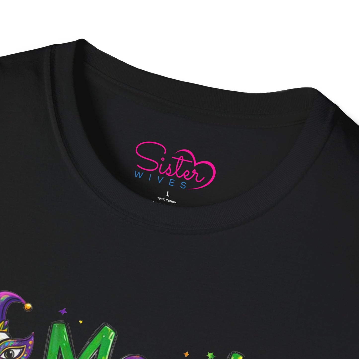 Mardi Goose on the Loose Shirt – Funny Mardi Gras Goose T-Shirt, Polyamory ENM Non-Monogamy Carnival Tee, Unisex Gildan 64000