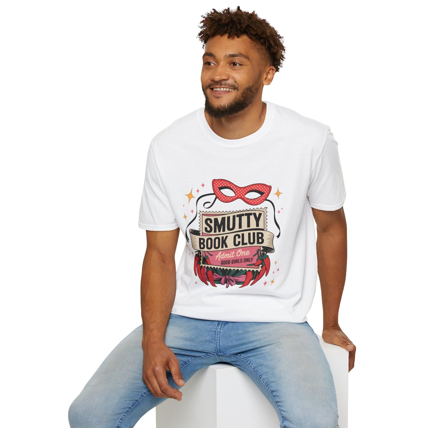 Smutty Book Club Shirt Adult Only Spicy Romance Tee, Booktok Reader Shirt, Sex Positive Poly-Friendly Unisex Gildan 64000