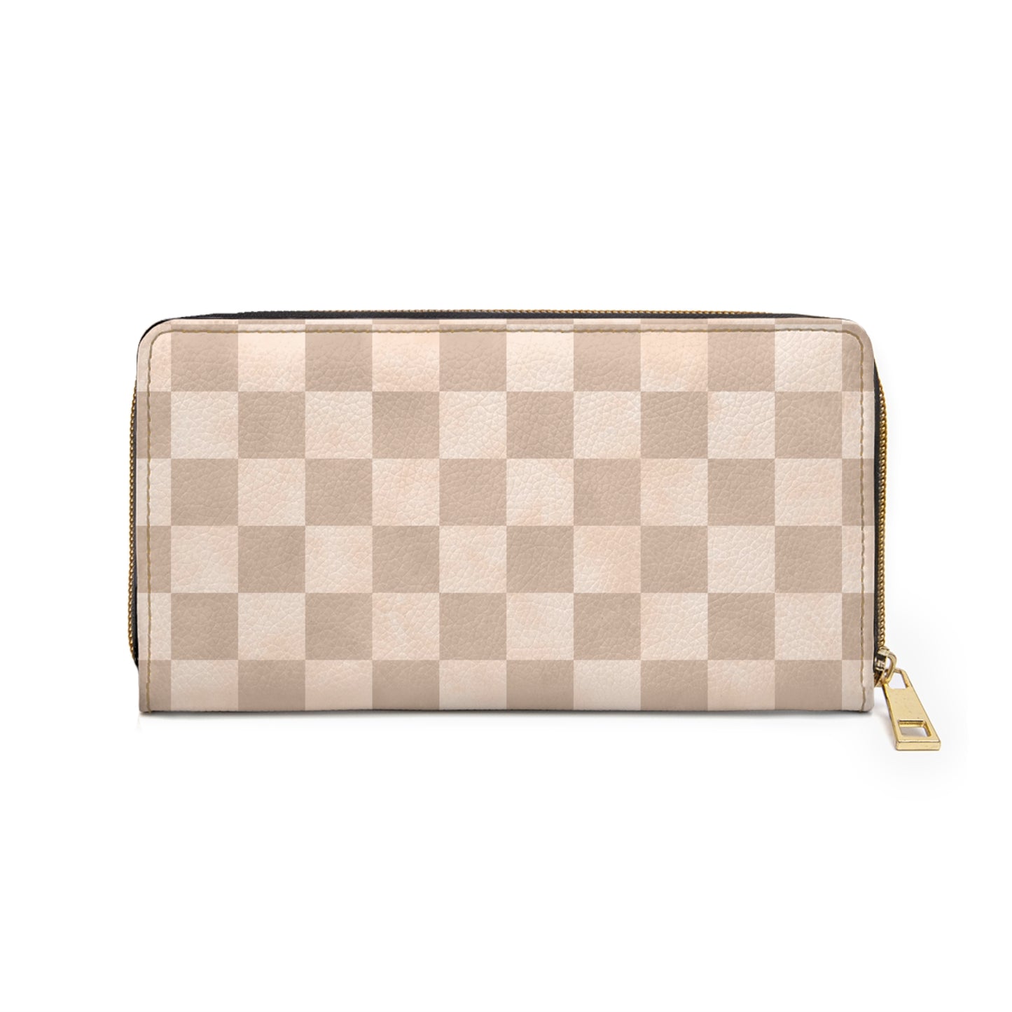 Checkered Neutral Zipper Wallet | Polyamory Friendly Accessory | ENM Lifestyle Wallet | Inclusive Chosen Family Gift | Colorful Retro Checker Wallet