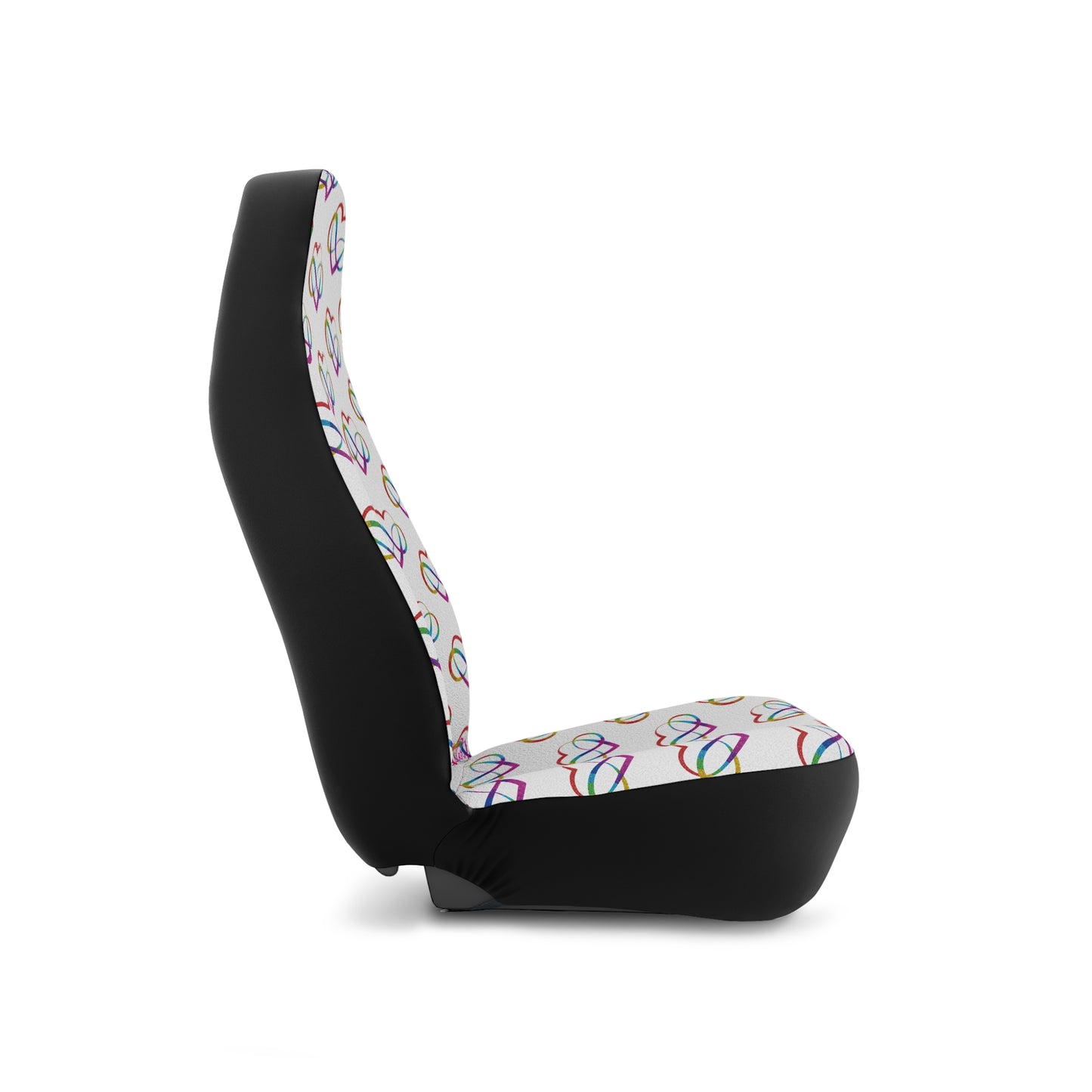 Polyamory Pride Car Seat Covers | Infinity Heart Auto Seat Covers | ENM & Chosen Family Car Decor | Inclusive Love Vehicle Accessories