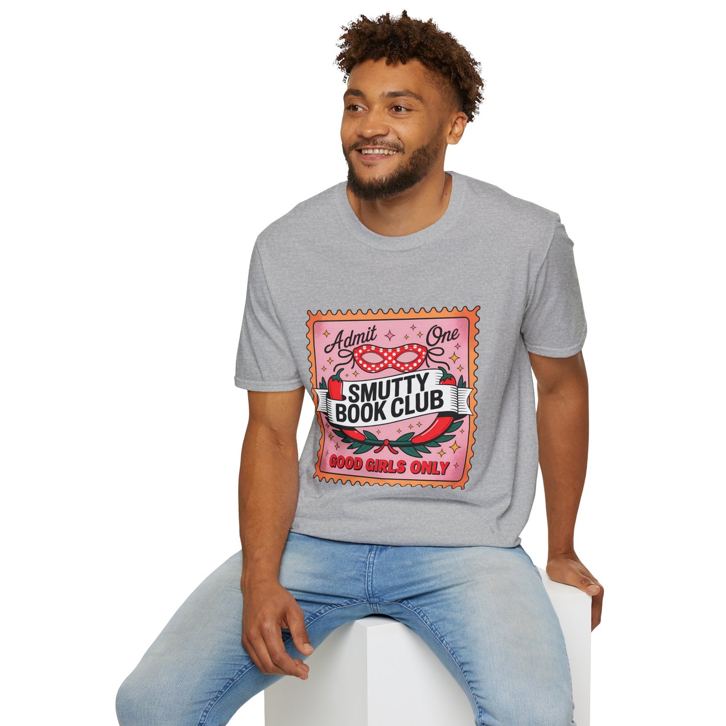 Smutty Book Club Shirt Adult Only Spicy Romance Tee, Booktok Reader Shirt, Sex Positive Poly-Friendly Unisex Gildan 64000