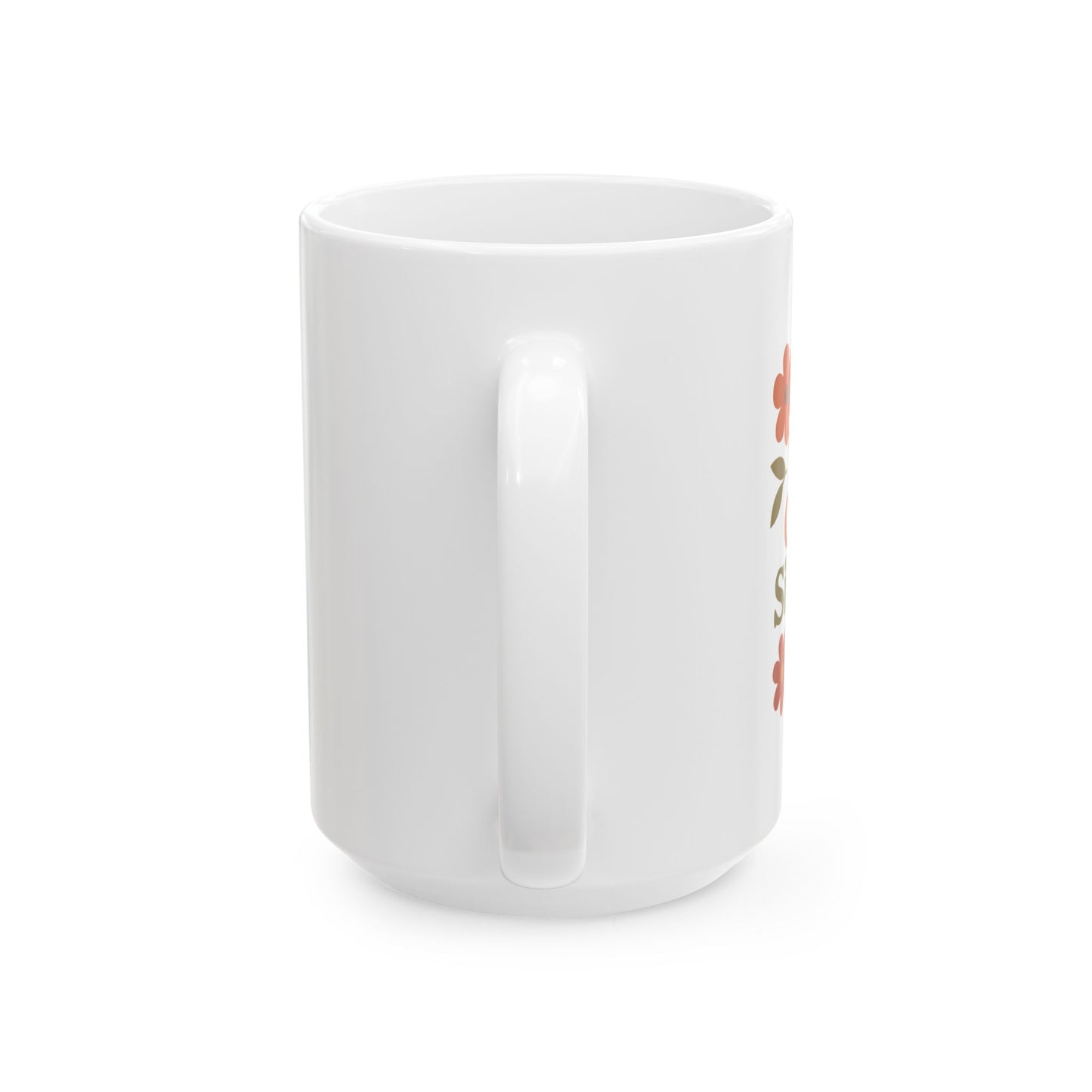 Fall Floral World's Okayest Sister Wife Ceramic Mug - Perfect Gift for Anniversary, Birthday, or Just Because! Unique Floral Design, 11oz, 15oz