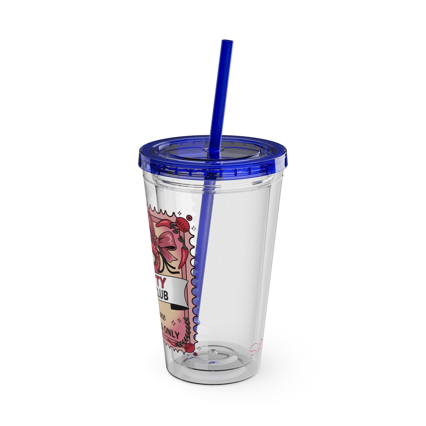 Admit One: Smutty Book Club – 16oz Sunsplash Tumbler | Polyamory Pride Cup | ENM Lifestyle Drinkware | Swinger Aesthetic Travel Cup | Spicy Romance Reader Gift | Poly, Open Relationship,...