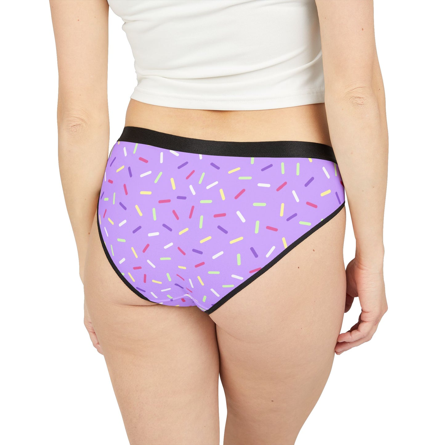 Purple Sprinkle Bikini Panties | Polyamory-Friendly Lingerie | ENM Underwear | Aesthetic Women’s Briefs | Body-Positive Intimates
