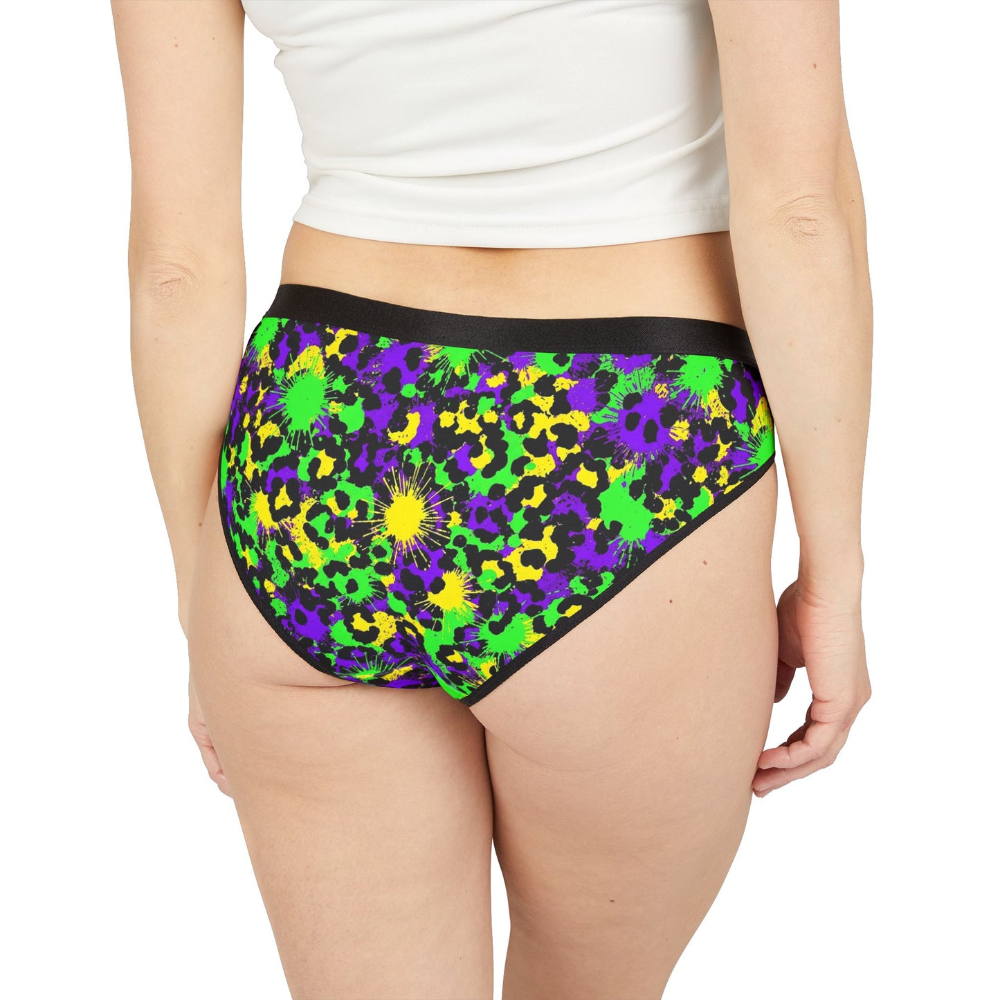Mardi Gras Print Ladies Panties | Matching Couple & Throuple Polyamory Underwear