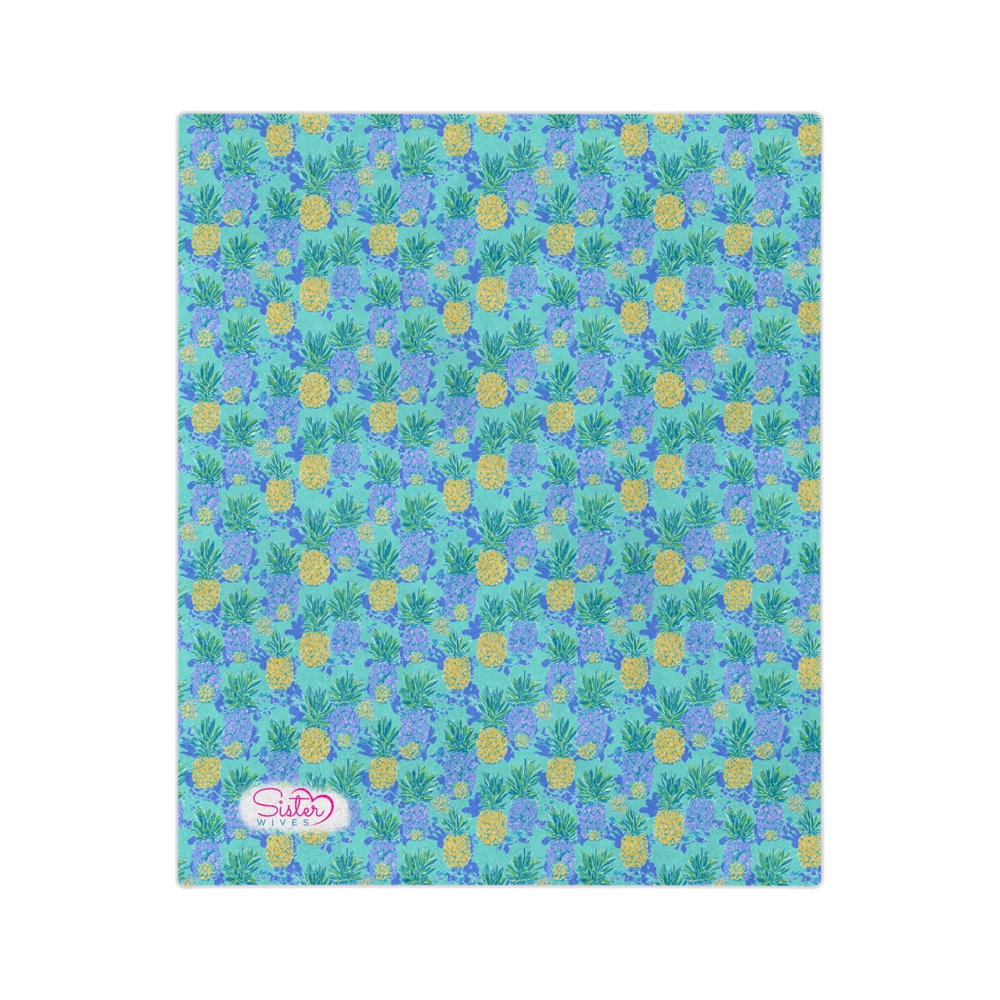 Sisterwives Preppy Blue Green Pineapple Velveteen Blanket, Cozy Throw for Beach Lovers, Bright Home Decor, Perfect Gift for Summer Celebrations, Pineapple [...]