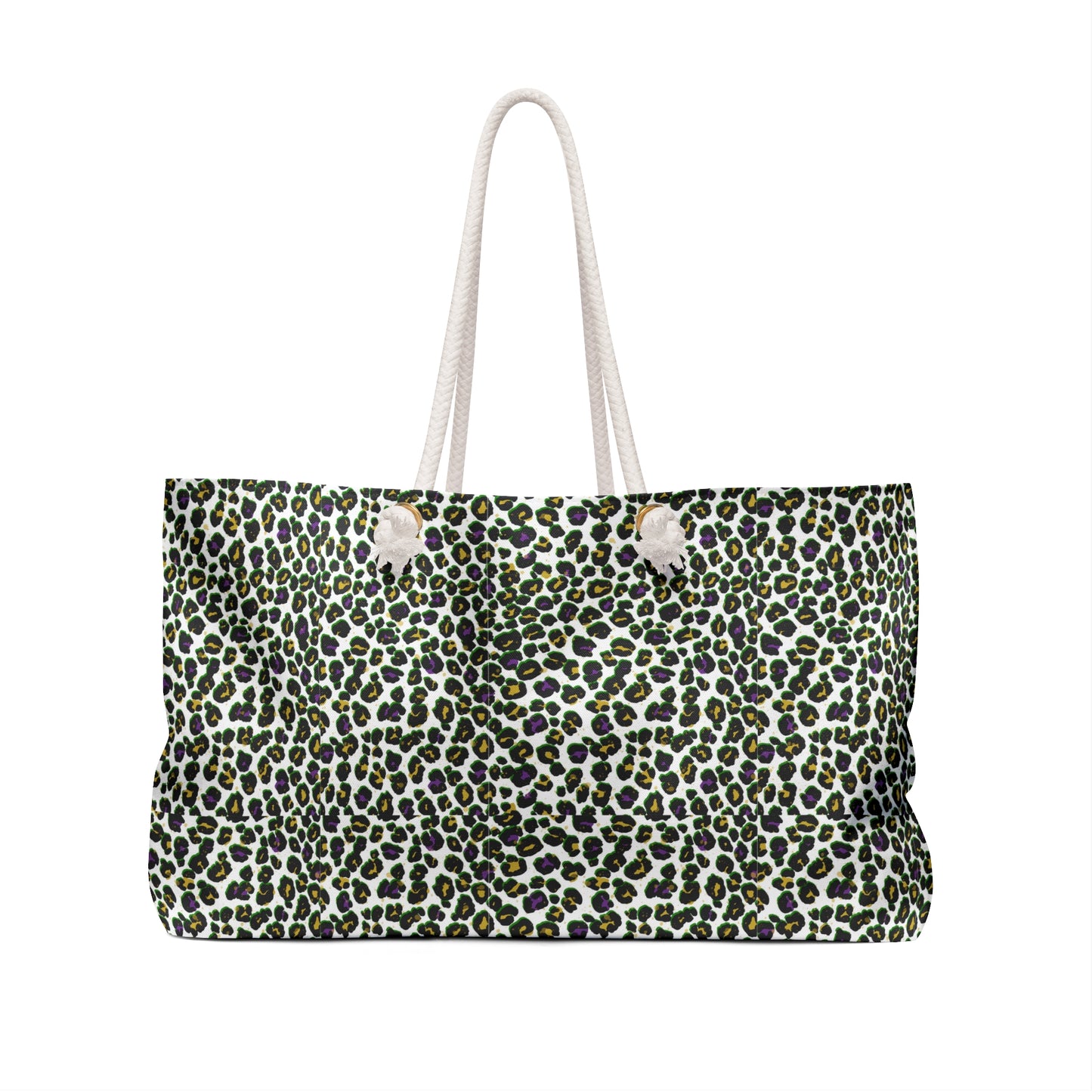 Mardi Gras Tie-Dye Weekender Bag | Polyamory ENM Friendly Travel Tote | Matching Couple & Throuple Overnight Bag | Festival & Cruise Carryall