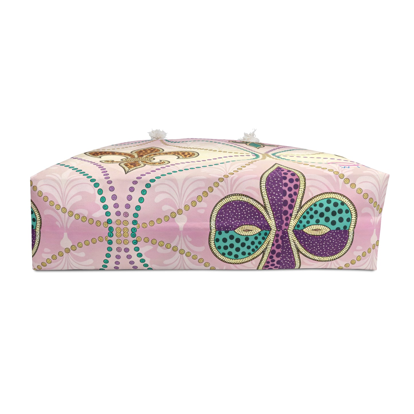 Mardi Gras Cheetah Print Weekender Bag | Polyamory ENM Friendly Travel Tote | Matching Couple & Throuple Overnight Bag | Festival & Cruise Carryall