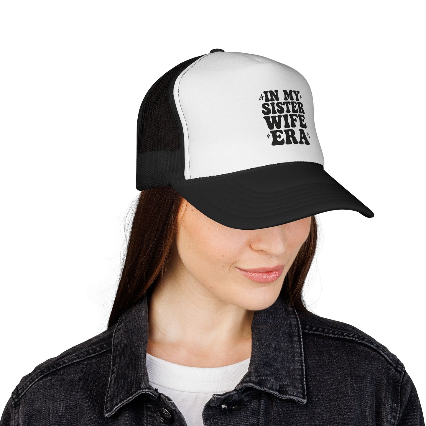 In My Sisterwife Era Trucker Hat – Retro Mesh Cap, Adjustable Snapback