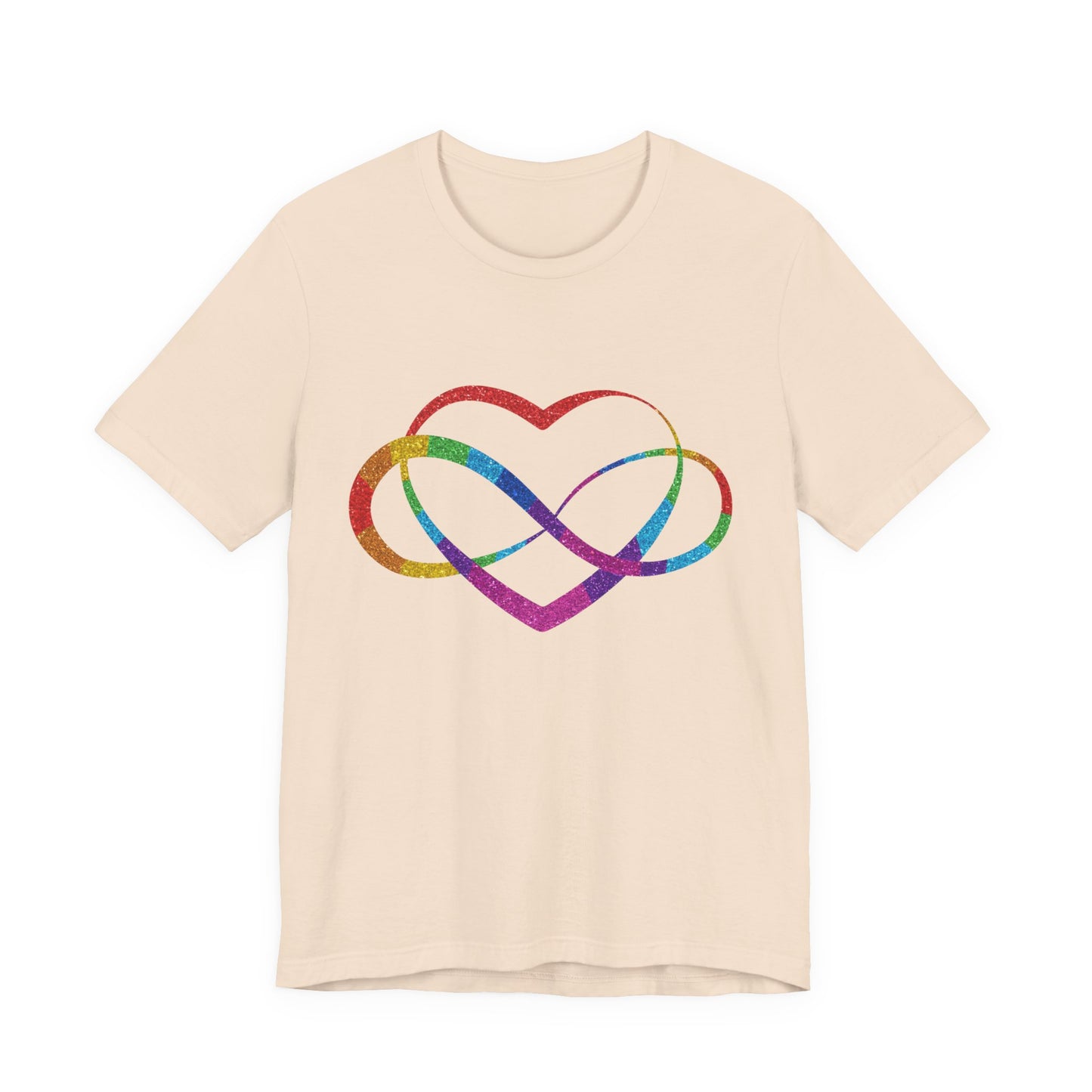 Polyamory Heart T-Shirt – Ethical Non-Monogamy Unisex Tee | Rainbow Poly Pride & Inclusive Love Shirt
