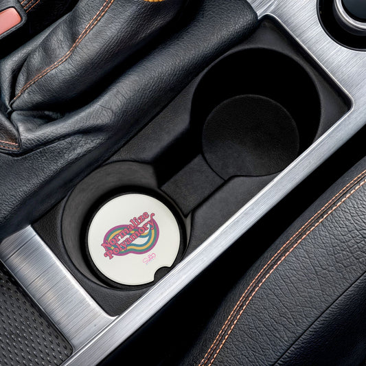 Soapstone Car Coaster Pink Normalize Polyamory