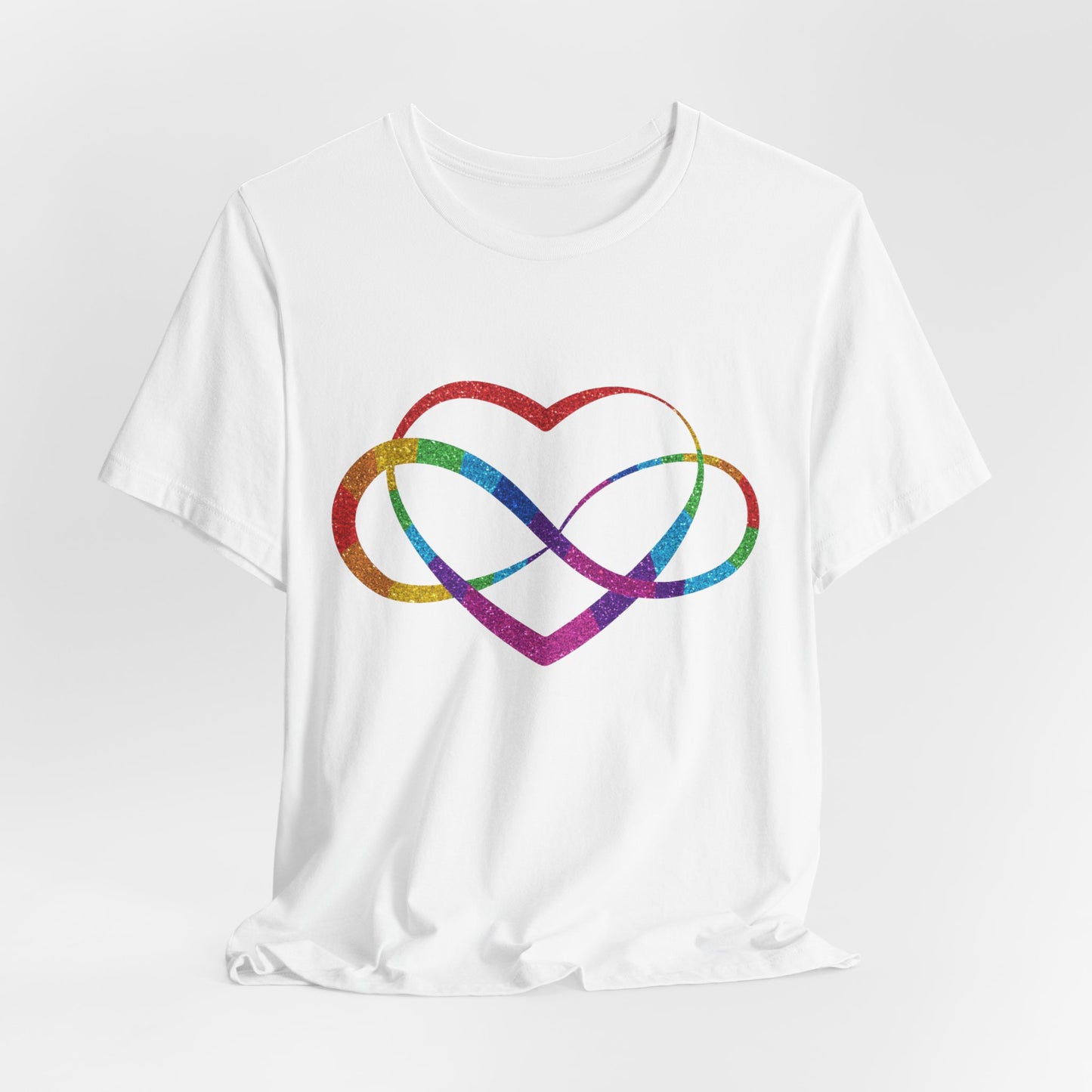 Polyamory Heart T-Shirt – Ethical Non-Monogamy Unisex Tee | Rainbow Poly Pride & Inclusive Love Shirt