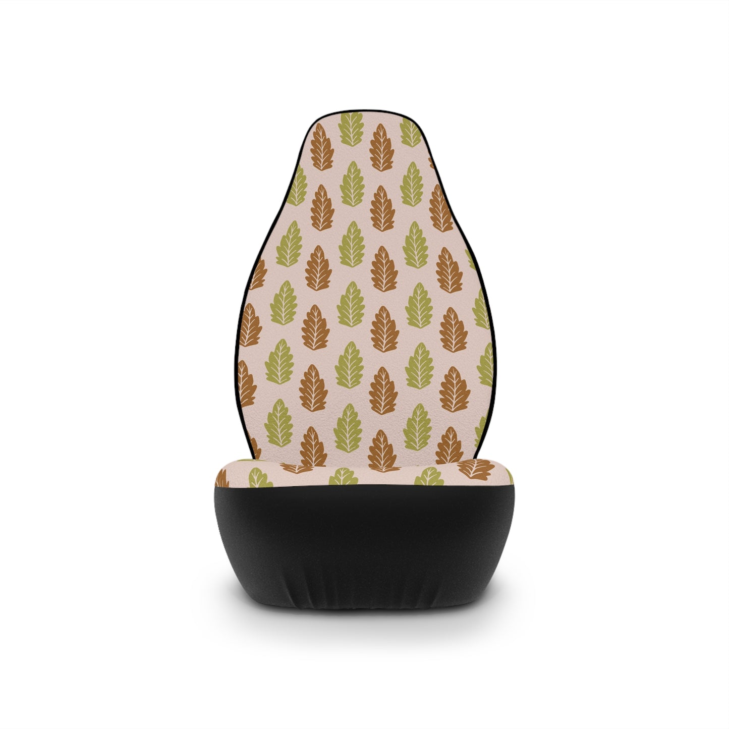 Botanical Leaf Car Seat Covers | Neutral Nature Auto Decor | Earthy Boho Leaf Seat Covers | Polyamory & ENM Friendly