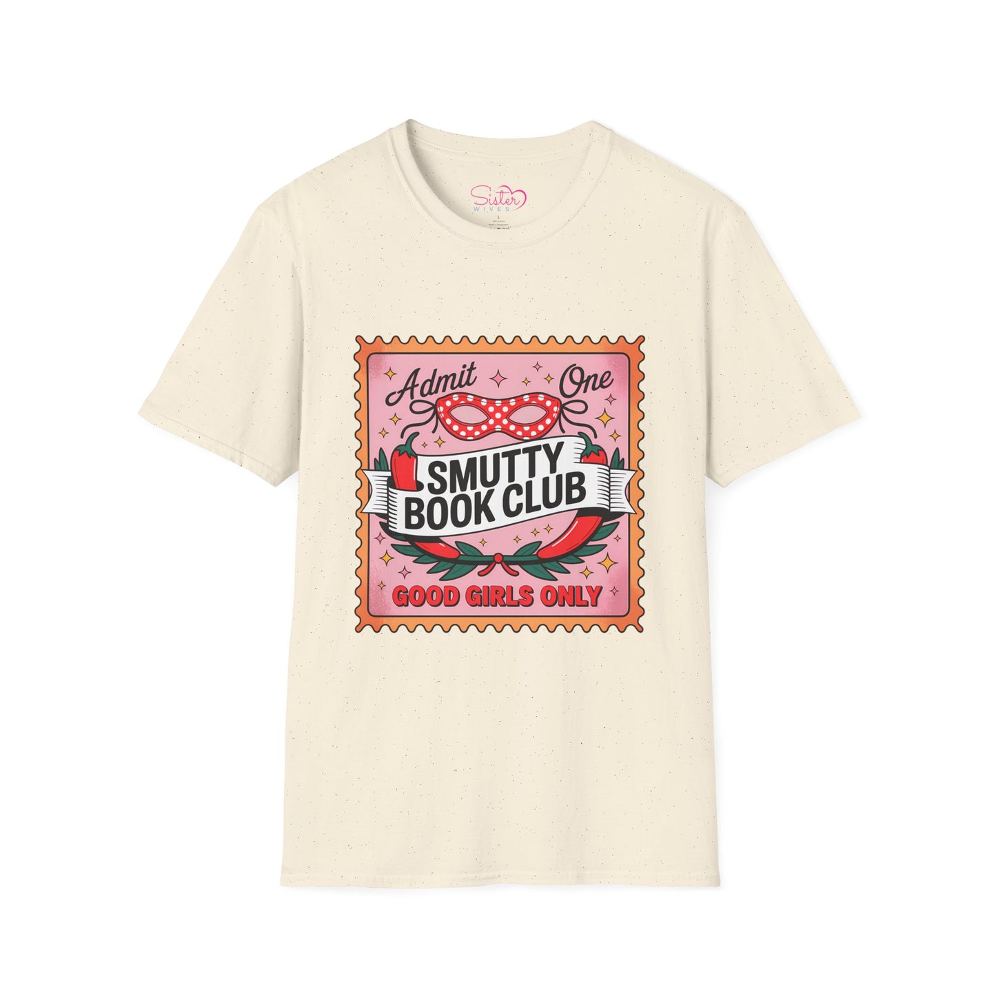 Smutty Book Club Shirt Adult Only Spicy Romance Tee, Booktok Reader Shirt, Sex Positive Poly-Friendly Unisex Gildan 64000