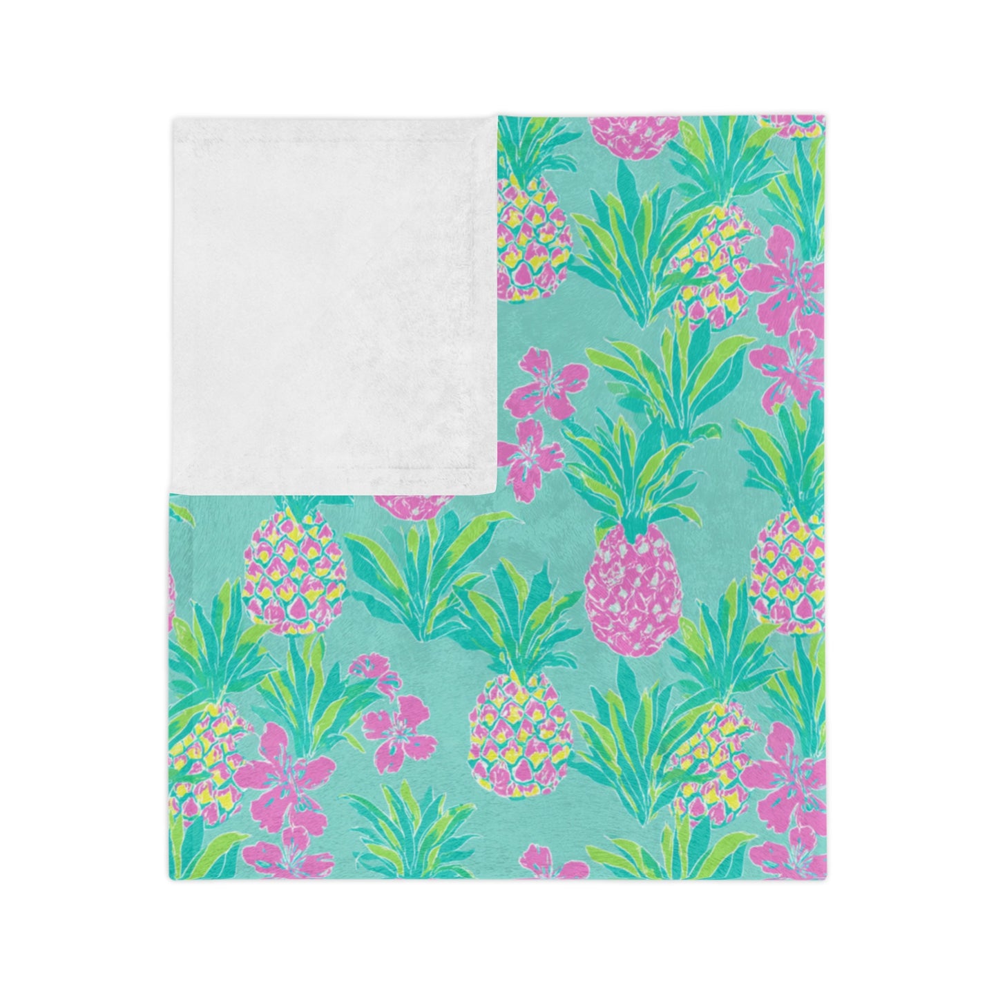 Sisterwives Preppy Turquoise Pineapple Velveteen Blanket, Cozy Throw for Beach Lovers, Bright Home Decor, Perfect Gift for Summer Celebrations, Pineapple [...]