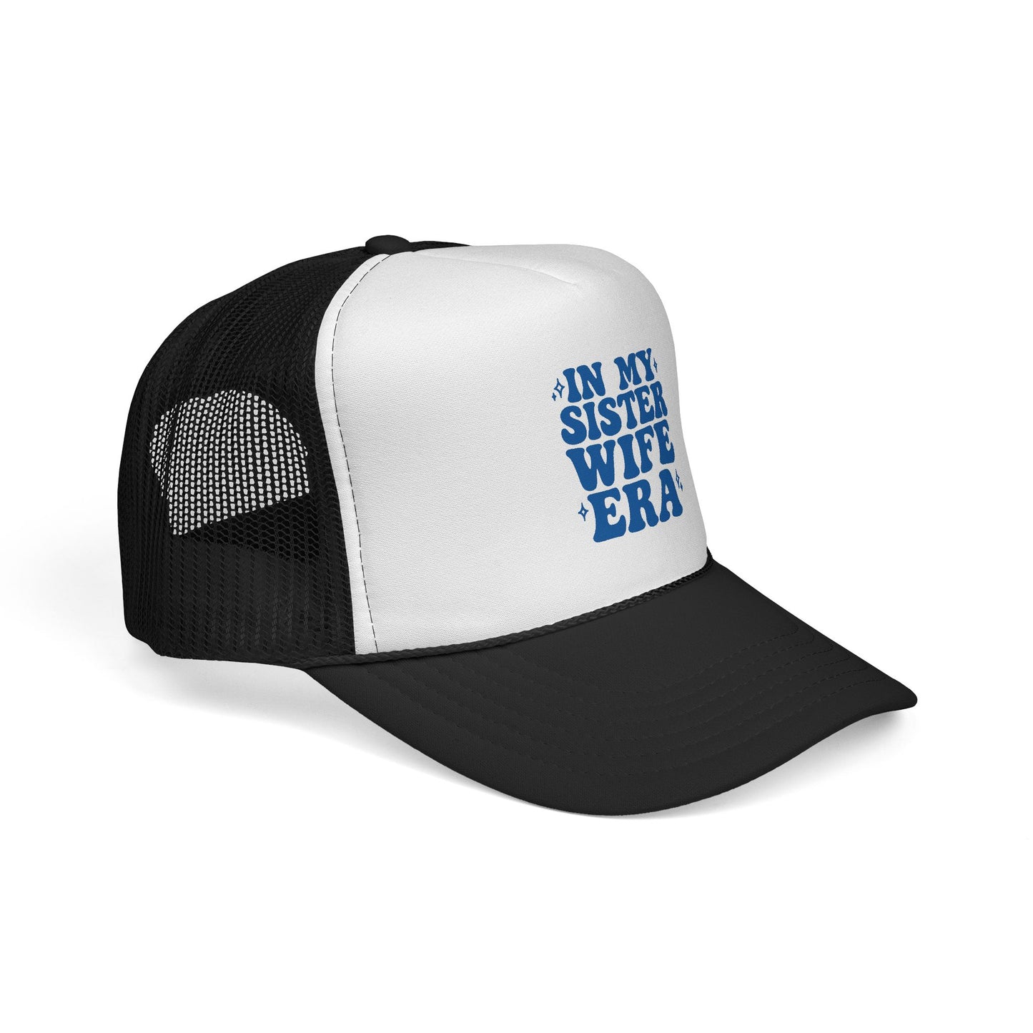 Blue In My Sisterwife Era Trucker Hat – Retro Mesh Cap, Adjustable Snapback