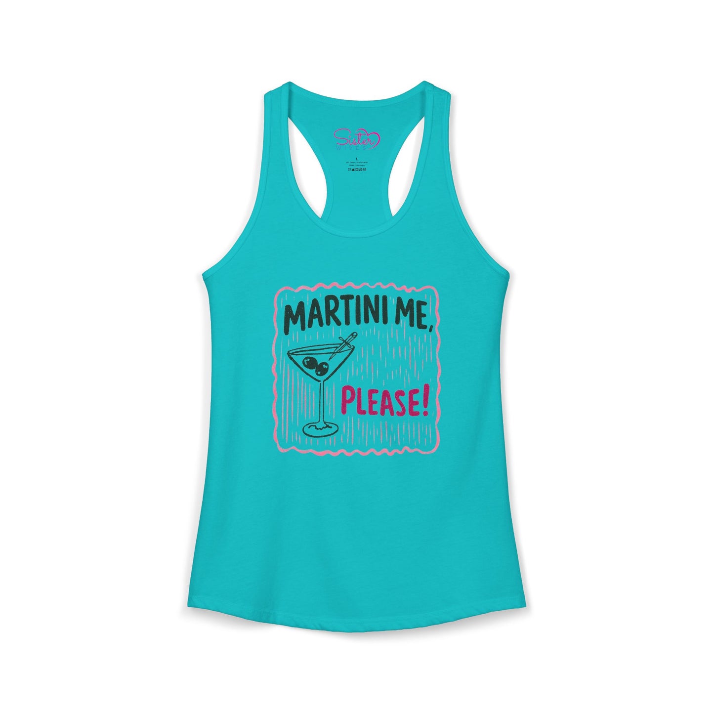 Martini Me Please Tank Top – Funny Martini Shirt | Girls Trip Outfit | Bachelorette Party Tank