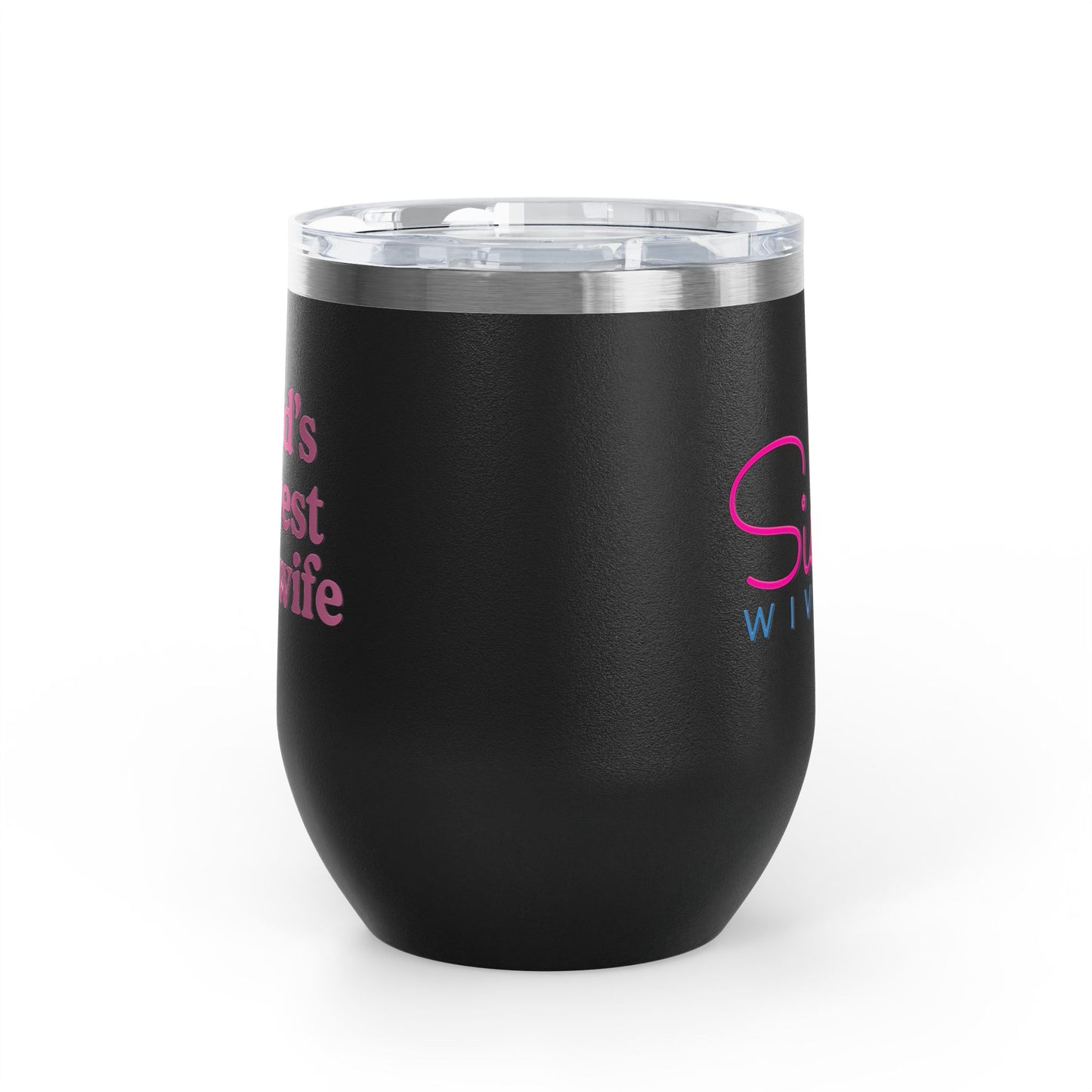 Sister Wives Worlds Okayest Sisterwife, 12oz Insulated Cup, Perfect Gift for Weddings, Anniversaries, or Celebrations, Fun Drinkware