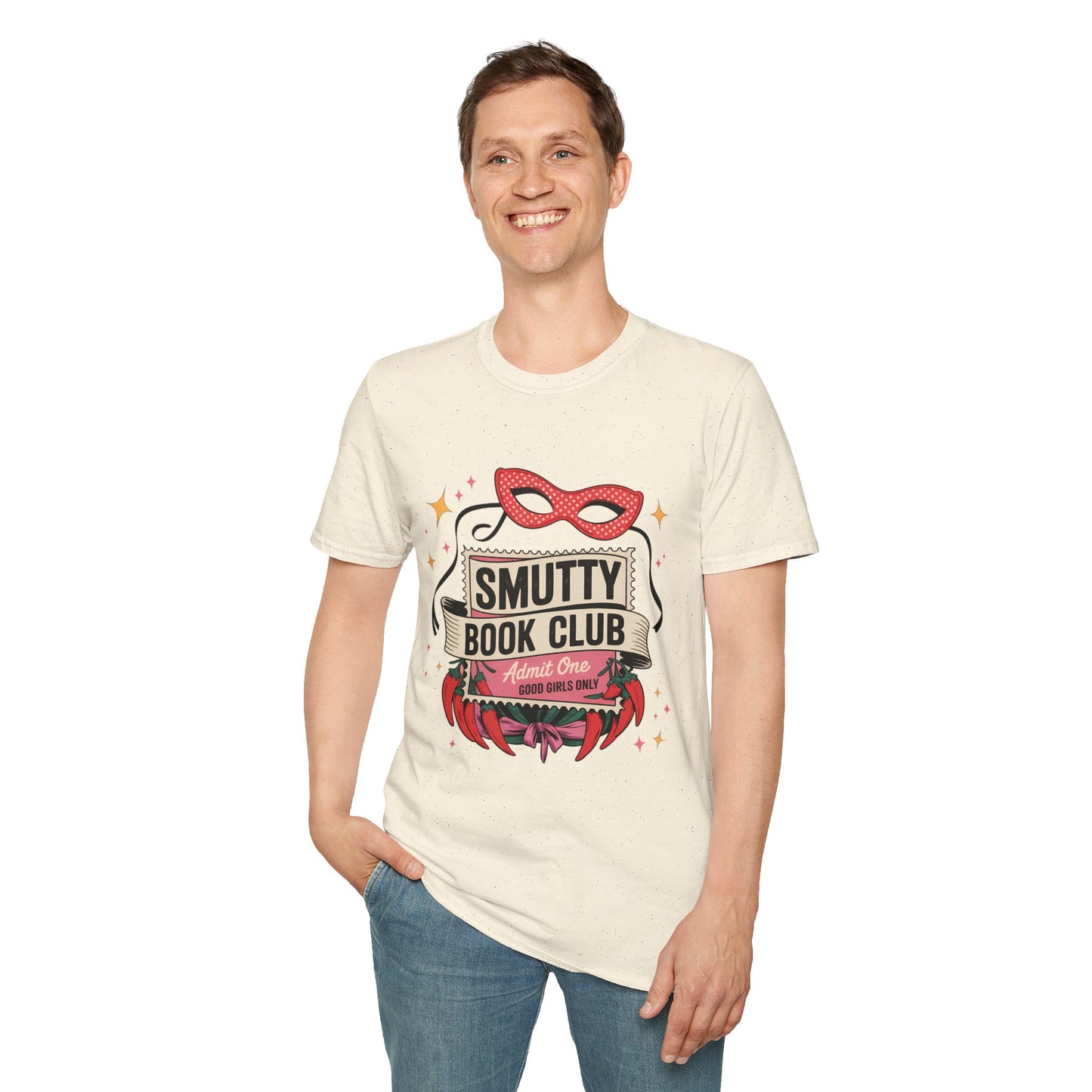 Smutty Book Club Shirt Adult Only Spicy Romance Tee, Booktok Reader Shirt, Sex Positive Poly-Friendly Unisex Gildan 64000