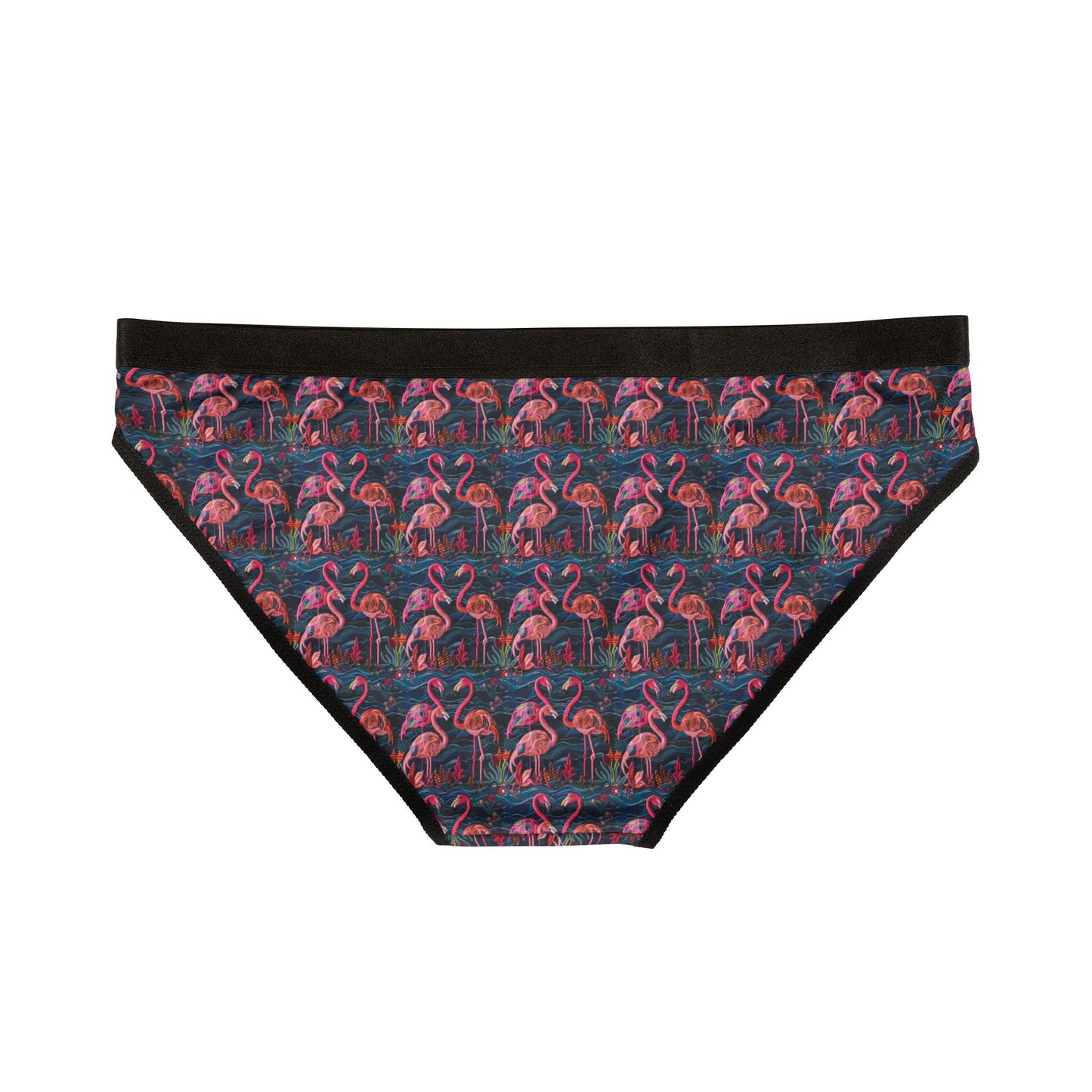Sisterwives Flamingo & Floral Women’s Panties Vibrant Lingerie, Comfortable Underwear, Fun Gift for Her