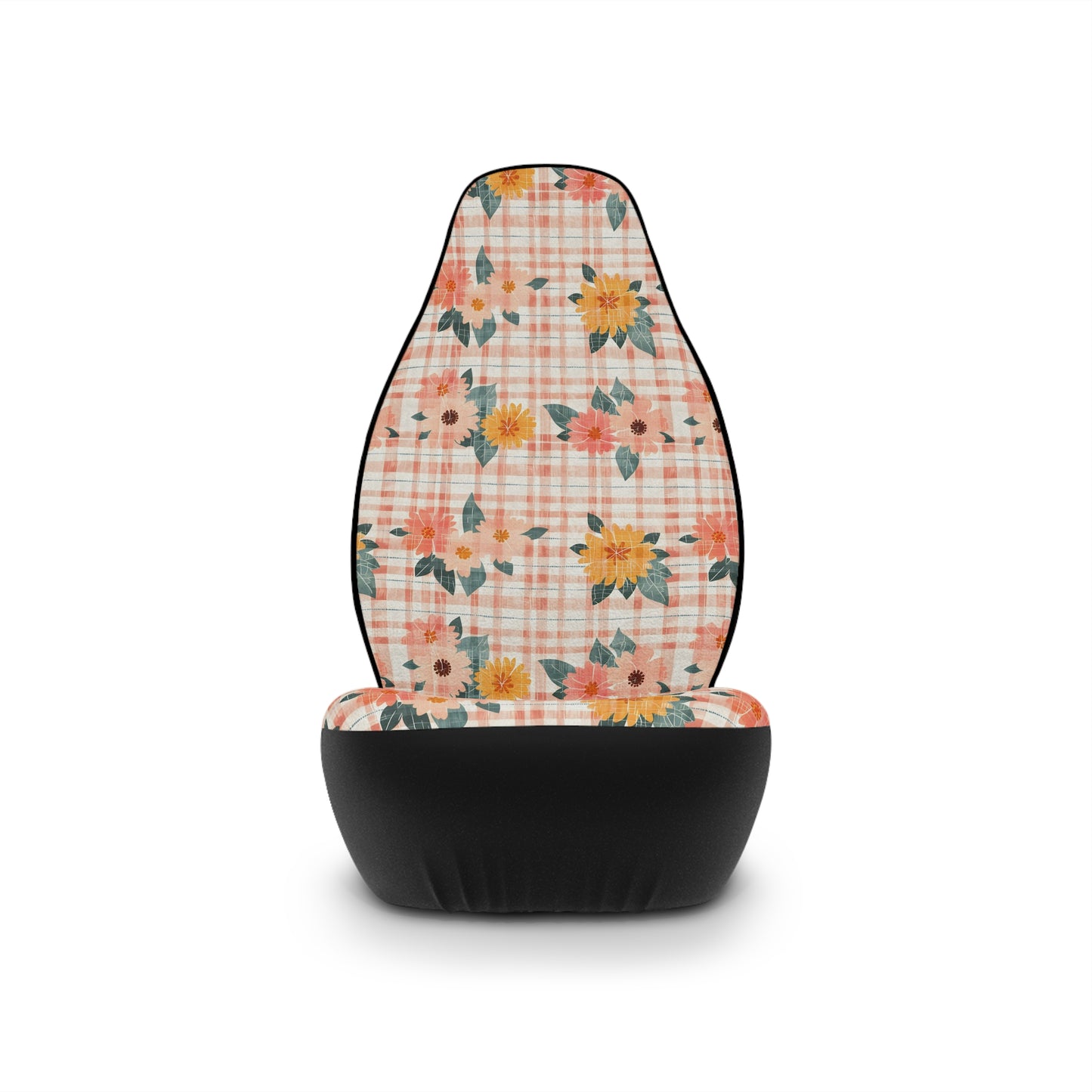 Boho Floral Car Seat Covers – Retro Aesthetic Auto Decor | Polyamory & ENM Friendly