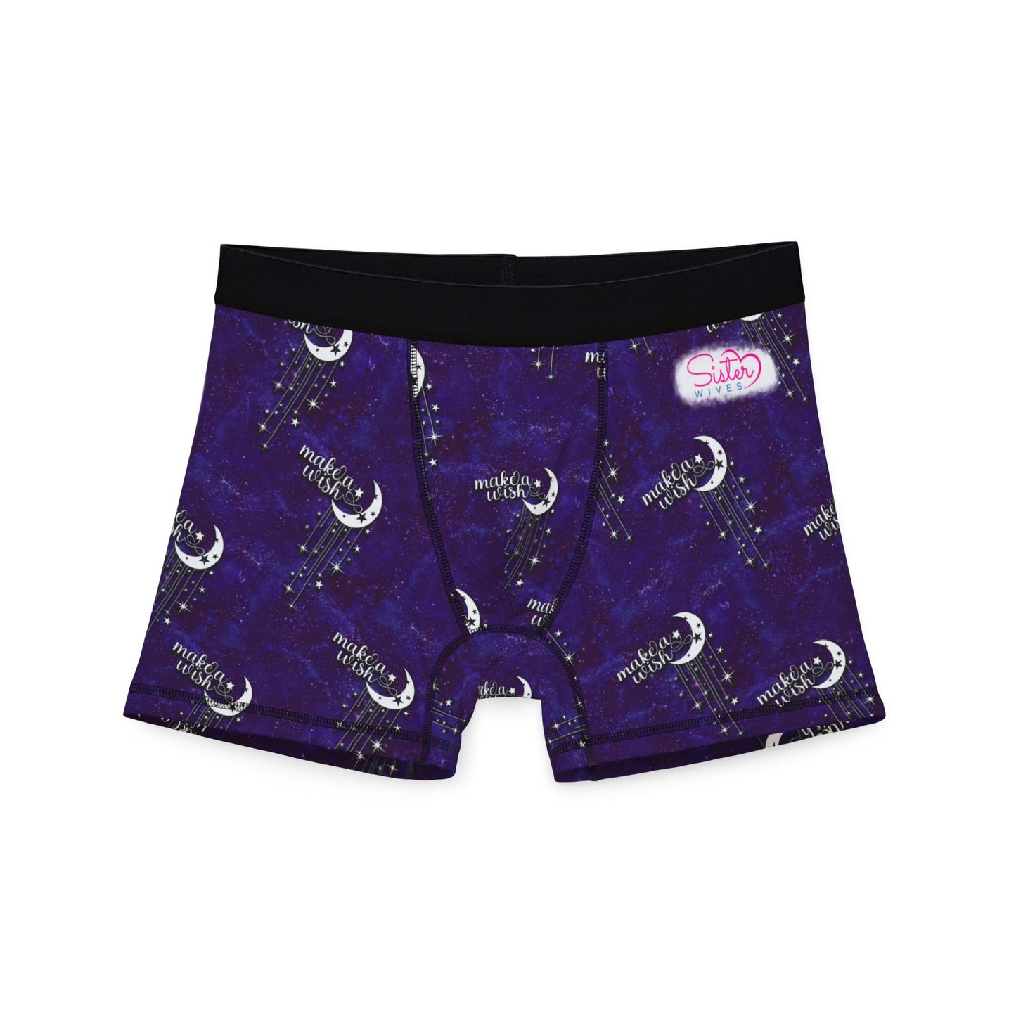Celestial Polyamory Men’s Boxer Briefs – Astrology & Cosmic Underwear | ENM, Non-Monogamy & Pride-Friendly Intimates