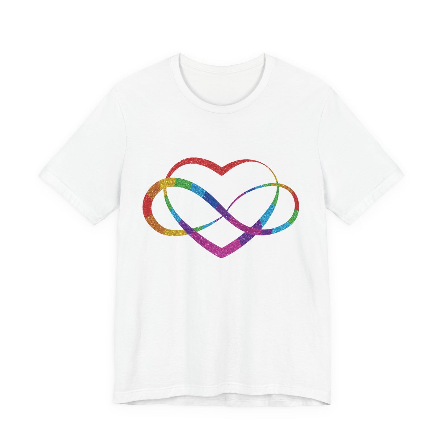 Polyamory Heart T-Shirt – Ethical Non-Monogamy Unisex Tee | Rainbow Poly Pride & Inclusive Love Shirt