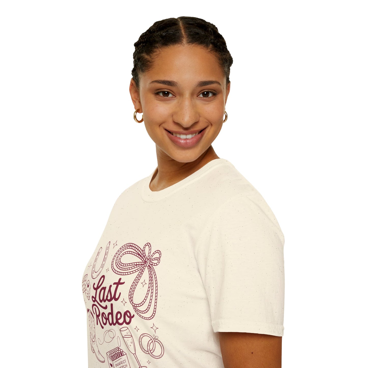Last Rodeo Shirt – Cowgirl Bachelorette Party Tee, Western Bride Shirt, Poly-Friendly Wedding Weekend T-Shirt, Unisex Gildan 64000