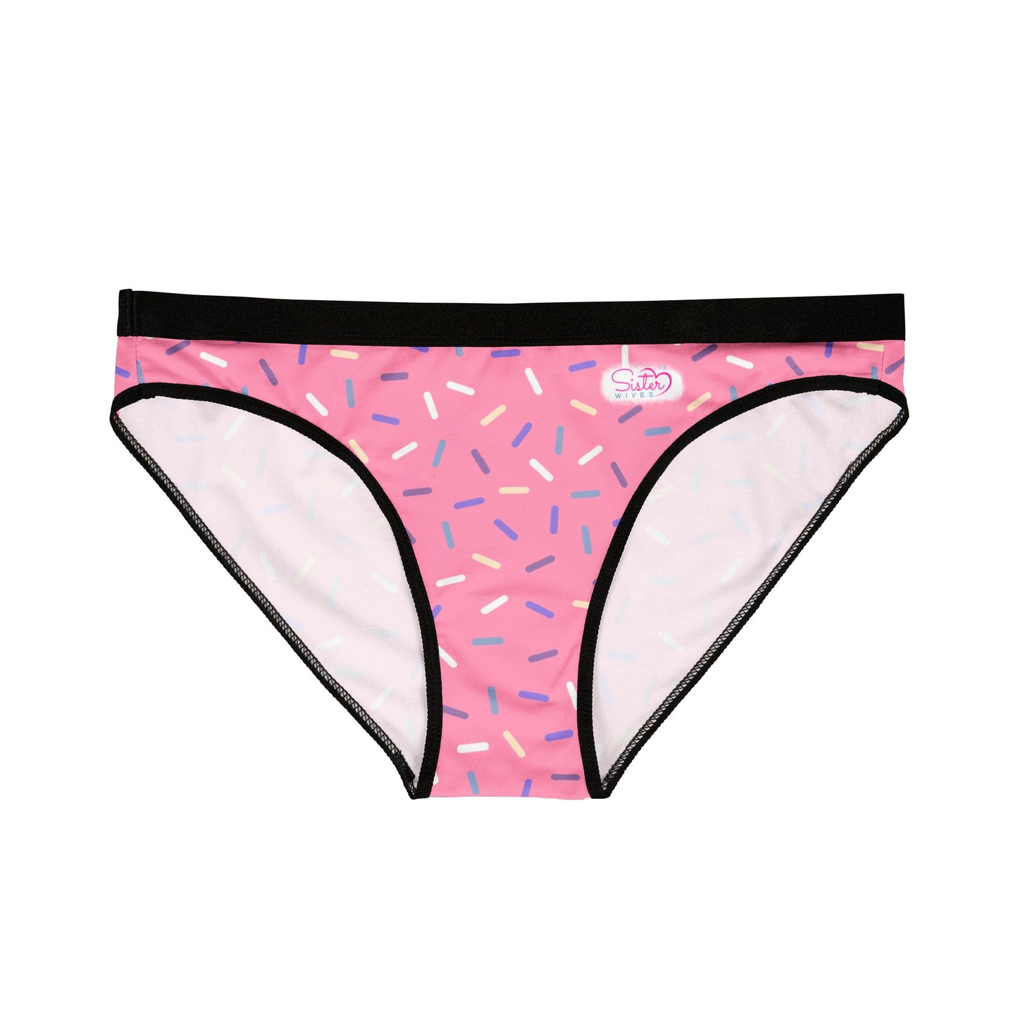 Pink Sprinkle Bikini Panties | Polyamory-Friendly Lingerie | ENM Underwear | Aesthetic Women’s Briefs | Body-Positive Intimates
