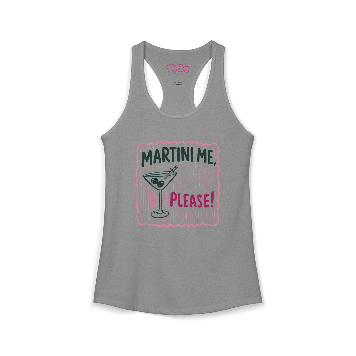 Martini Me Please Tank Top – Funny Martini Shirt | Girls Trip Outfit | Bachelorette Party Tank