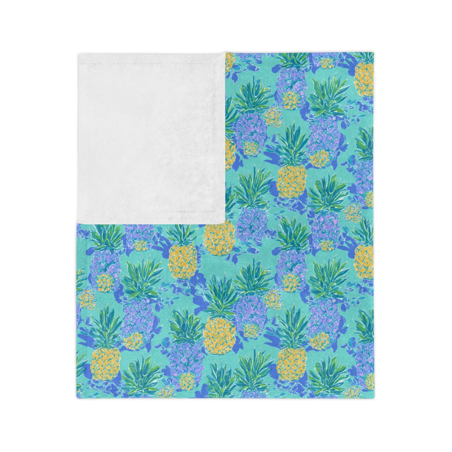 Sisterwives Preppy Blue Green Pineapple Velveteen Blanket, Cozy Throw for Beach Lovers, Bright Home Decor, Perfect Gift for Summer Celebrations, Pineapple [...]