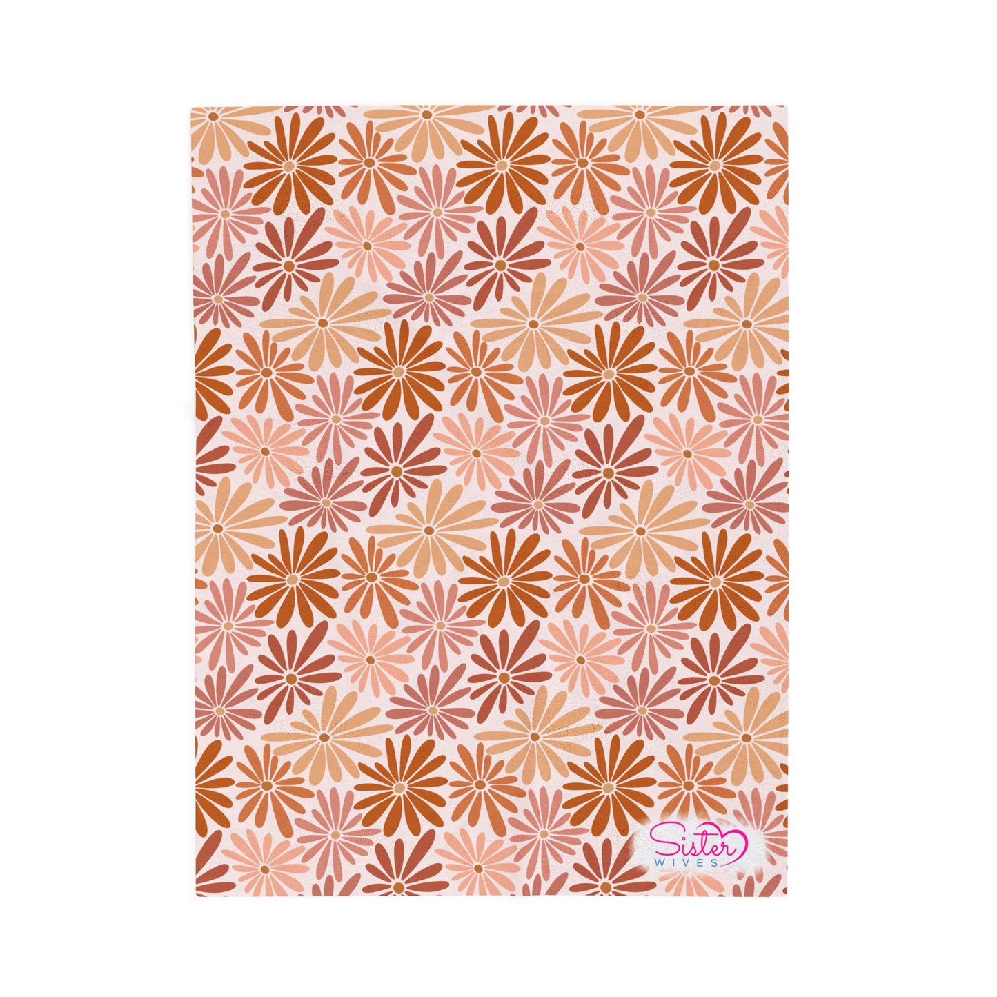 Boho Floral Throw Blanket – Cozy Botanical Home Decor | Polyamory & ENM Friendly