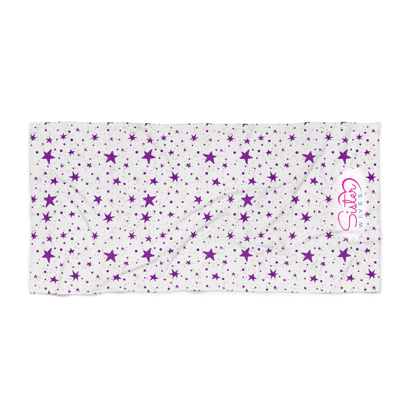 Celestial Zodiac Polyamory Beach Towel | ENM & Non-Monogamy Friendly Astrology, Zodiac & Magical Aesthetic Pool Towel