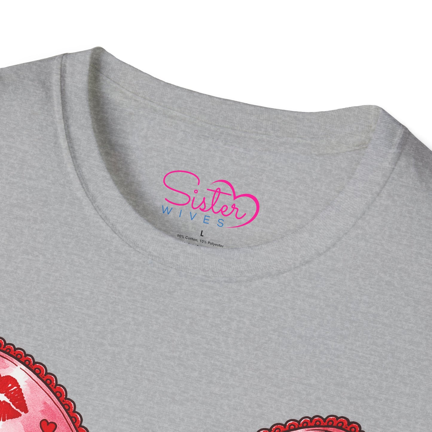 Red Coquette Bow Shirt – Flirty Valentine Bow T-Shirt, Polyamory ENM Non-Monogamy Symbol Tee, Unisex Gildan 64000