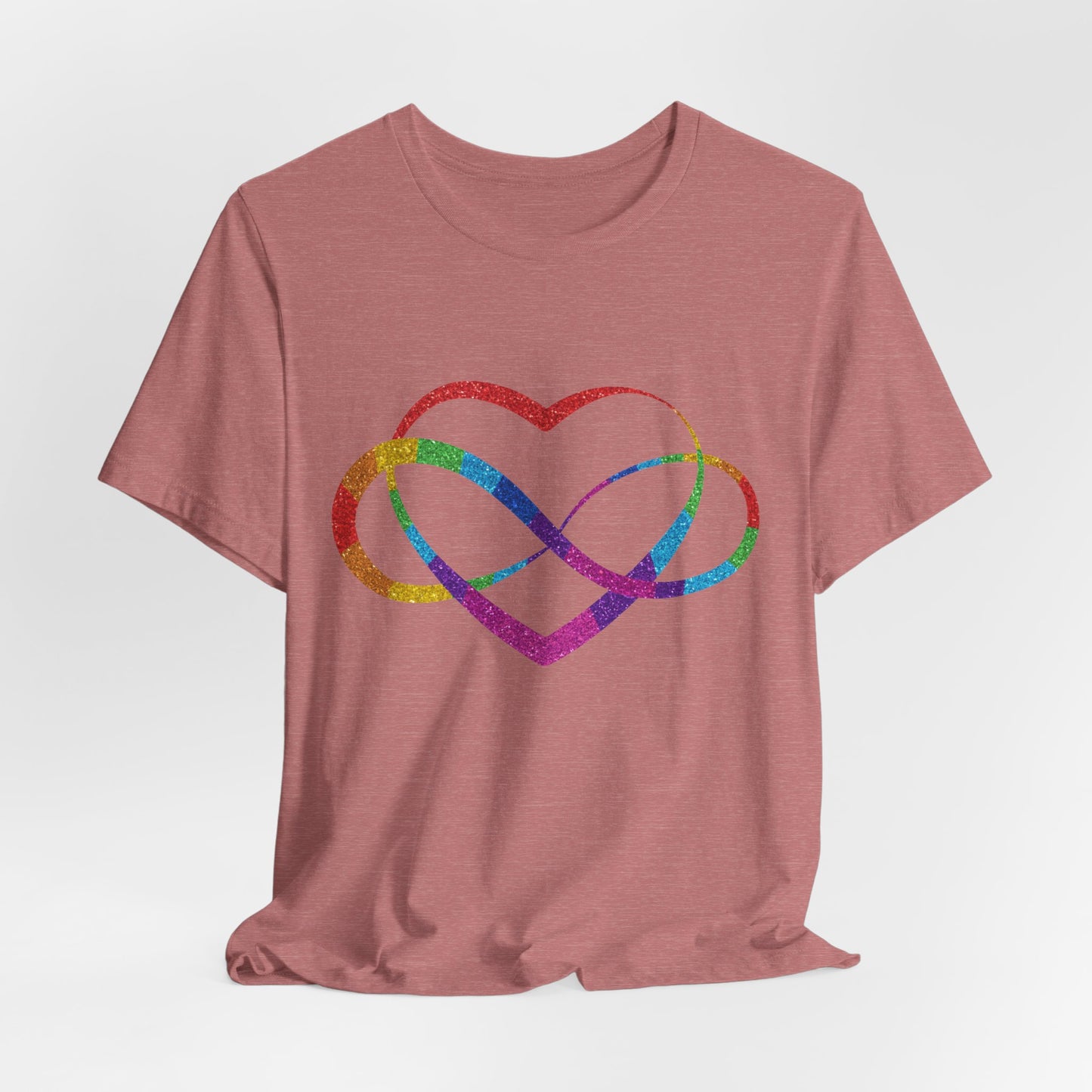 Polyamory Heart T-Shirt – Ethical Non-Monogamy Unisex Tee | Rainbow Poly Pride & Inclusive Love Shirt