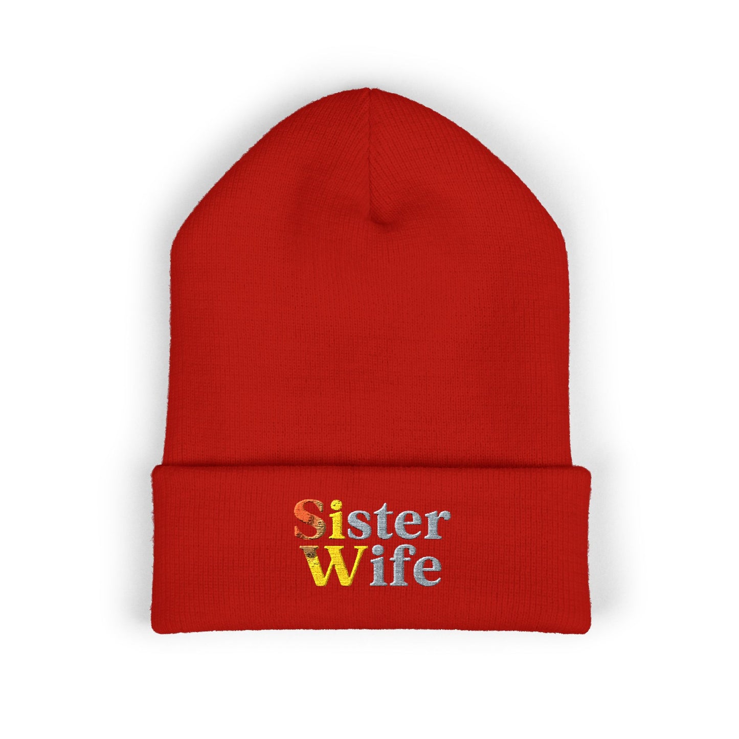 Embroidered Sister Wife Beanie || Cozy Winter Hat || Perfect Gift for Her || Unique Birthday Present || Warm Knit Cap