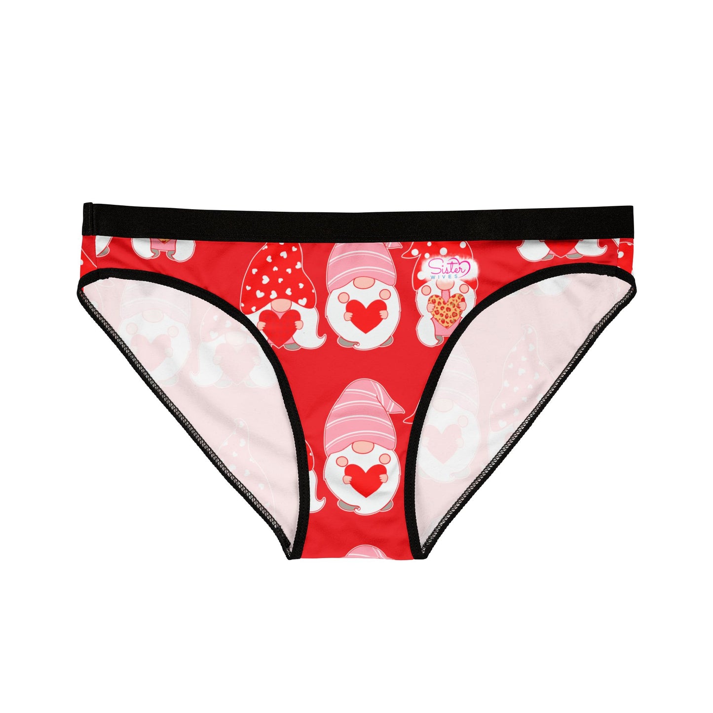 Throuple Gnome Women’s Underwear – Polyamory & ENM Bikini Cut Panties, Swinger & Chosen Family Lingerie