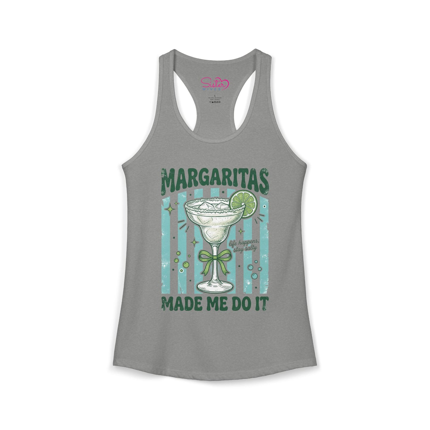Margaritas Made Me Do It Tank Top – Funny Margarita Shirt | Summer Party Tank | Beach Vacation Outfit