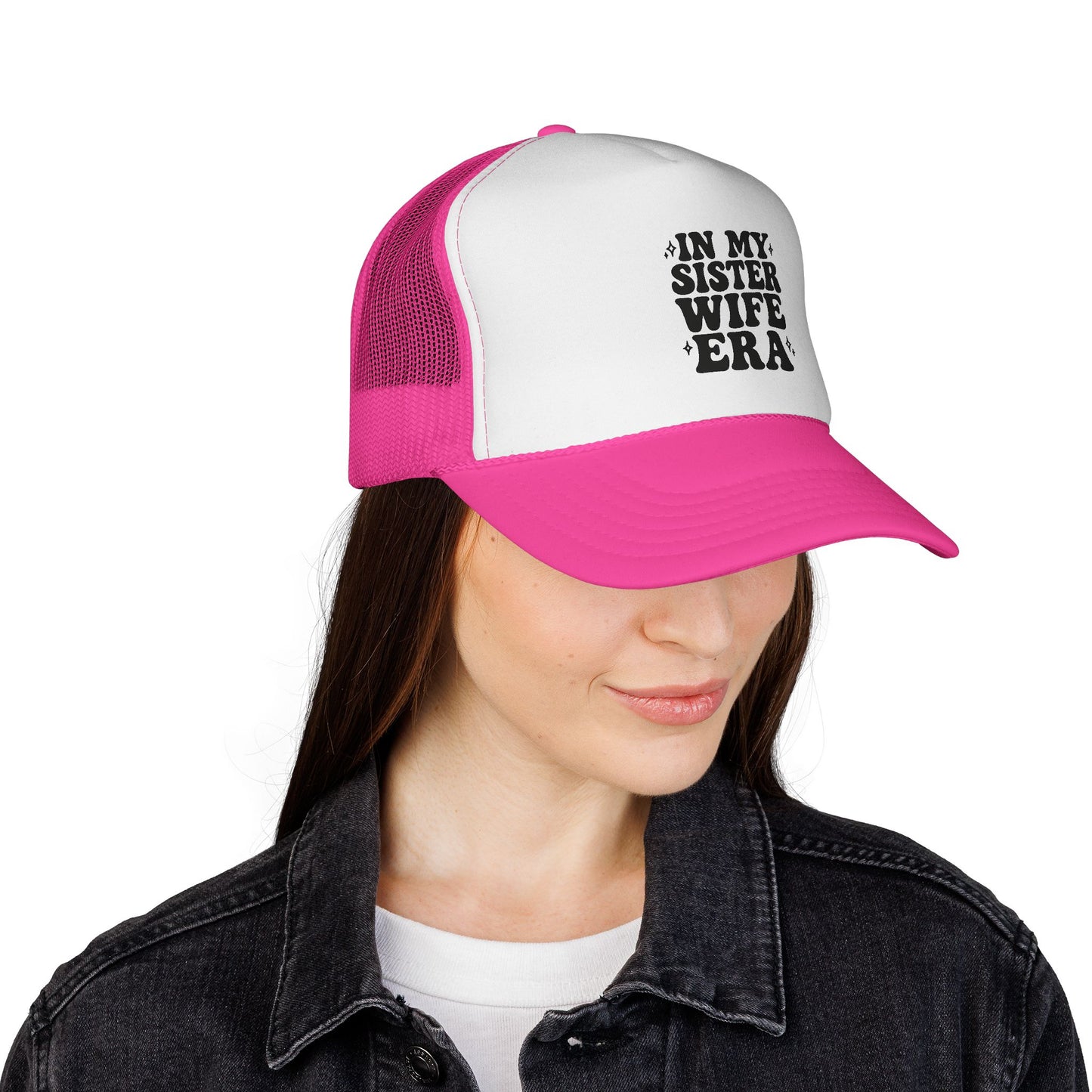 In My Sisterwife Era Trucker Hat – Retro Mesh Cap, Adjustable Snapback