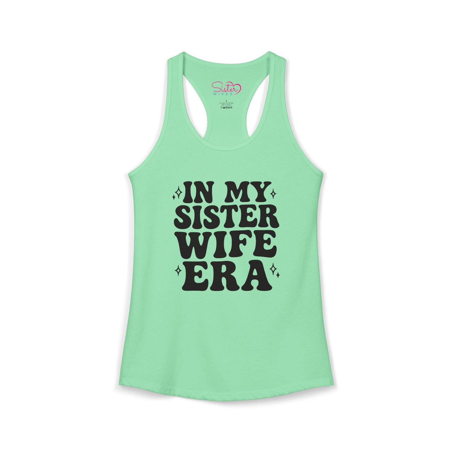 In My Sister Wife Era Racerback Tank | Polyamory & ENM Lifestyle Tank Top | Chosen Family Summer Shirt | Inclusive Relationship Apparel