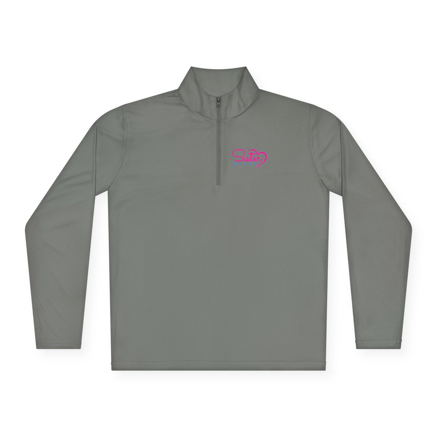 SisterWives Logo Stylish Unisex Quarter-Zip Pullover - Perfect for Casual Outings, Outdoor Activities, and Comfortable Layering, Gift for All