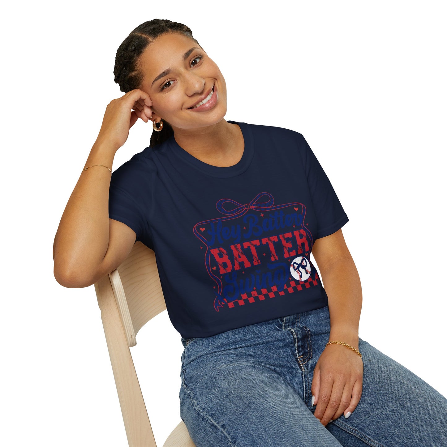 Hey Batter Batter Swing T-Shirt | Playful Swinger Humor Tee | ENM & Polyamory Lifestyle Apparel